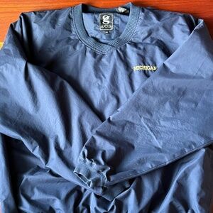 University of Michigan Navy Scout Pullover Jacket Windbreaker